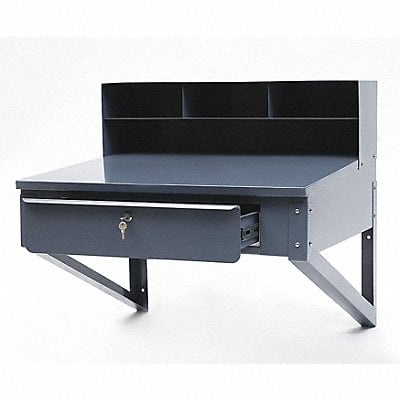 Shop Desk 34-1/2 x 30-1/2 x 30 In Gray MPN:1W952