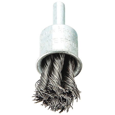 Knot Wire End Brush, Shank Size 1/4