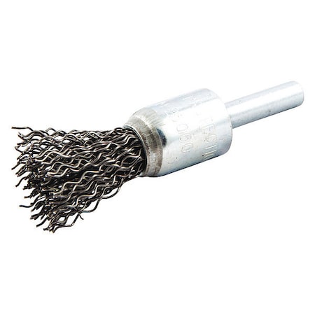 Crimped Wire End Brush, Shank Size 1/4