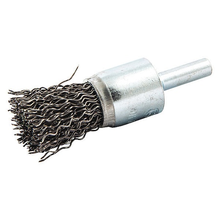 Crimped Wire End Brush, Shank Size 1/4