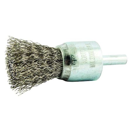 Crimped Wire End Brush, Shank Size 1/4
