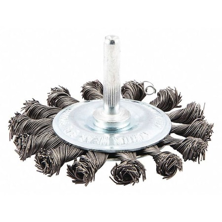 Wire Wheel Brush, Shank Mount, 5/8