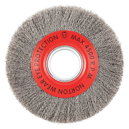 Wire Wheel Brush, Crimped, Carbon Steel MPN:66252839025