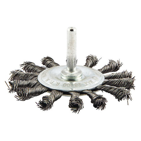 Wire Wheel Brush, Knotted, Carbon Steel MPN:66252839031