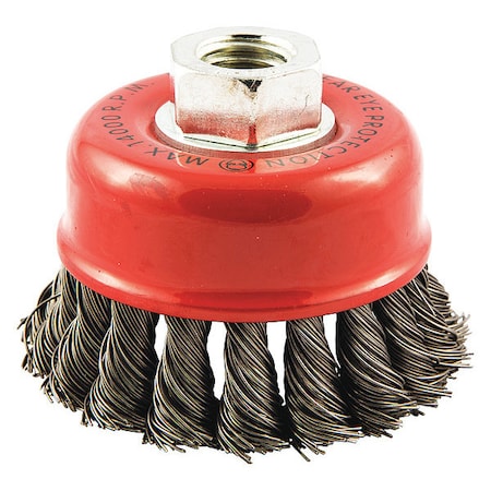 Cup Brush, Knotted, 2-3/4