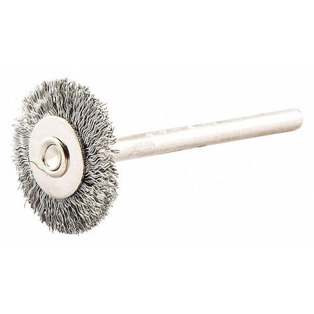 Wire Wheel Brush, Crimped, Brass MPN:66252839085