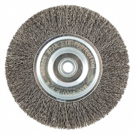 Wire Wheel Brush, Crimped, Carbon Steel MPN:66252839088
