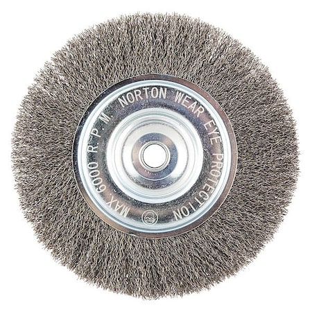 Wire Wheel Brush, Crimped, Carbon Steel MPN:66252839089