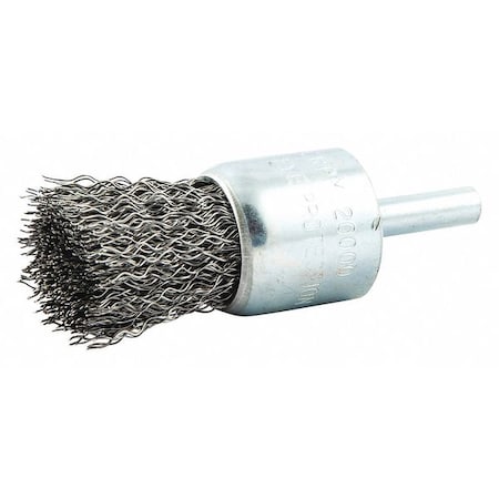 Crimped Wire End Brush, Shank Size 1/4