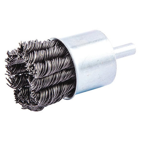 Crimped Wire End Brush, Shank Size 1/4