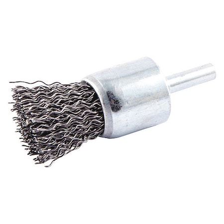 Crimped Wire End Brush, Shank Size 1/4