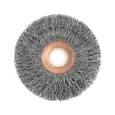 Wire Wheel Brush, Crimped, 2 1/2