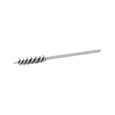 Tube Brush, Single Spiral, Steel, 1/4