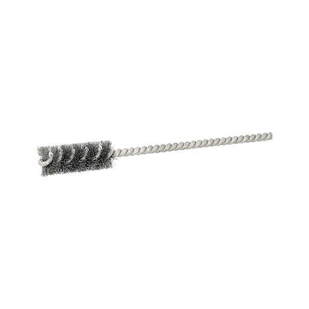Tube Brush, Single Spiral, Steel, 3/8