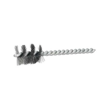 Tube Brush, Single Spiral, Steel, 3/4