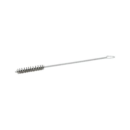 Tube Brush, Single Spiral, Steel, 3/8