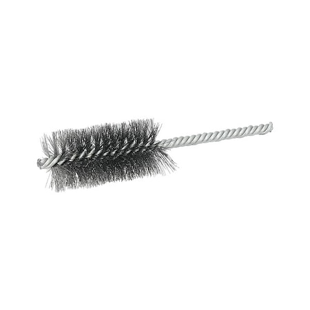 Tube Brush, Double Spiral, Steel, 1 1/4