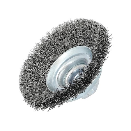 Wire Wheel Brush, Crimped, 3 3/8