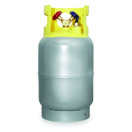 Refrigerant Recovery Cylinder, Service Rating 400 psi, 30 Lbs, High Gloss Powder Coated Finish MPN:4LZH2