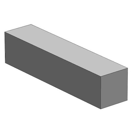Flat Bar Stock, Aluminum, 3/8 in Over. W MPN:24S.375-36
