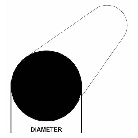 Aluminum Rod, 24 in - L, 2.25 in - OD MPN:26311_24_0