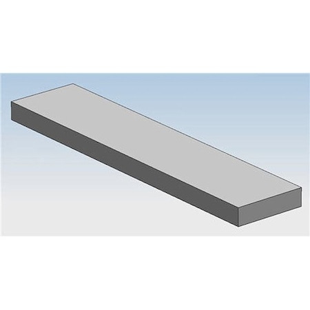 Bar Stock, Al, 6061, 1/4 x 12 In, 6 Ft MPN:61F.25X12-72