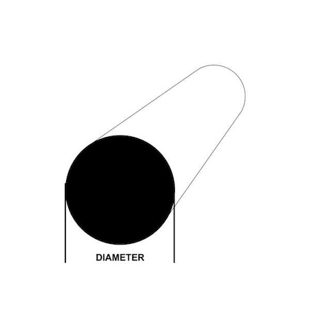 Aluminum Rod, 6 in - L, 0.625 in - OD MPN:61R.625-6