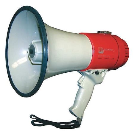 Megaphone, Dia 7 3/4 In, Range 5/8 Mile MPN:3YML8