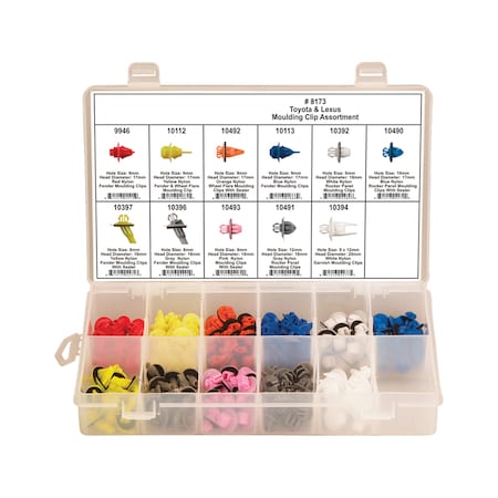 Moulding Clip Assortment, 154 Pc MPN:8173