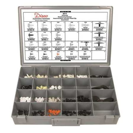 Universal Door Panel & Hood Clip Asst MPN:8615