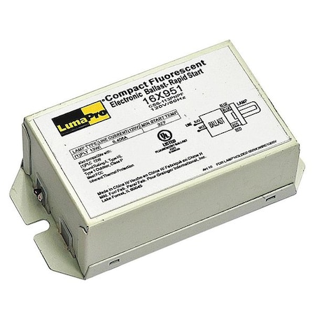 CFL Ballast, Electronic, 14W, 120V (Formerly LumaPro) MPN:16X951