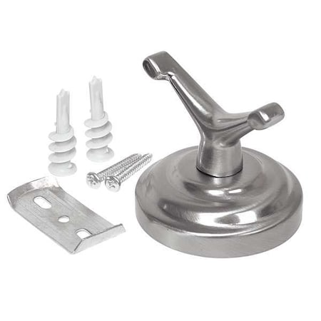 Bathroom Hook, 2 Hook, 2-3/8In D, Satin MPN:04-SN6202