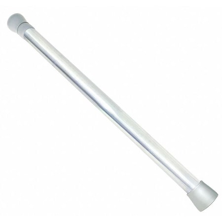 Shower Rod, Zinc, 72 in L, Polished Chrome MPN:15123