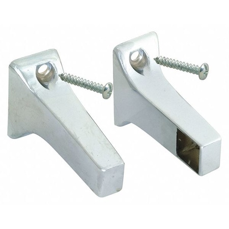 Towel Bar Brackets, Zinc, 1 3/8 in H, PR MPN:15153