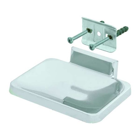 Soap Dish, Silver, 1-45/64
