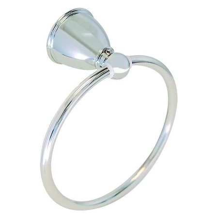 Towel Ring, Metal, Brushed Nickel, 6 in w MPN:16255