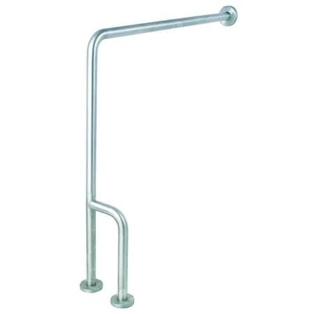 Wall Mounted, Right Grab Bar Floor-to-Wall, 30