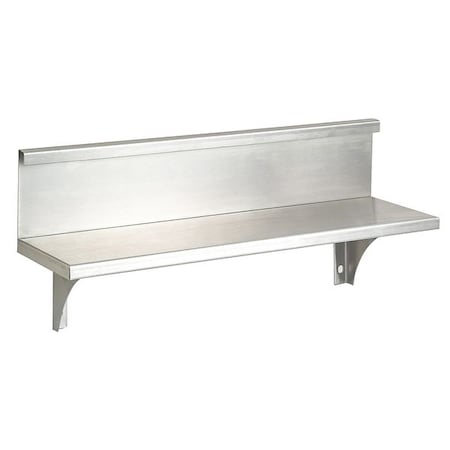 Utility Shelf w/Backsplash, 8-1/8x16x5In MPN:4WMJ8