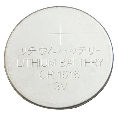 Coin Battery, Lithium, 3VDC, 1616 MPN:2CUR6