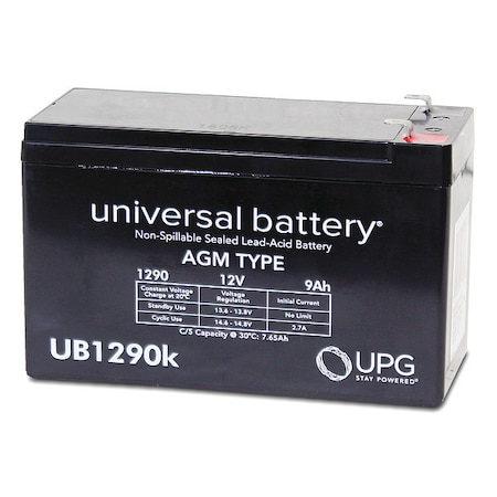Sealed Lead Acid Battery, 12VDC, 3.78