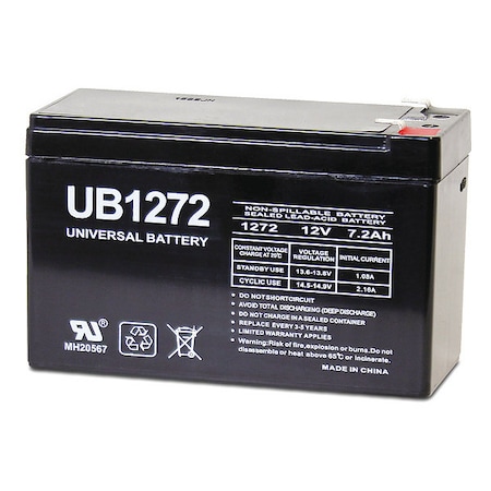 Sealed Lead Acid Battery, 12VDC, 3.78