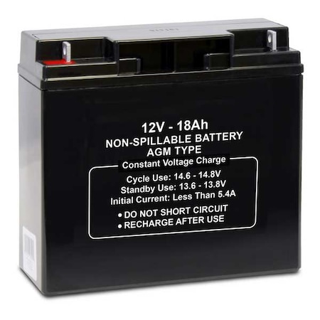 Sealed Lead Acid Battery, 12V, 18Ah, AGM MPN:47040