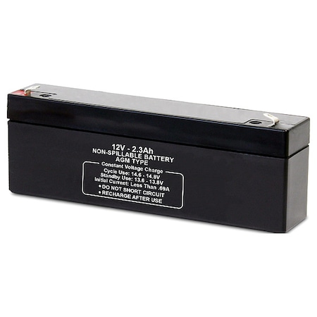 Battery, Sealed Lead Acid, 2.3Ah, Faston MPN:5EFF8