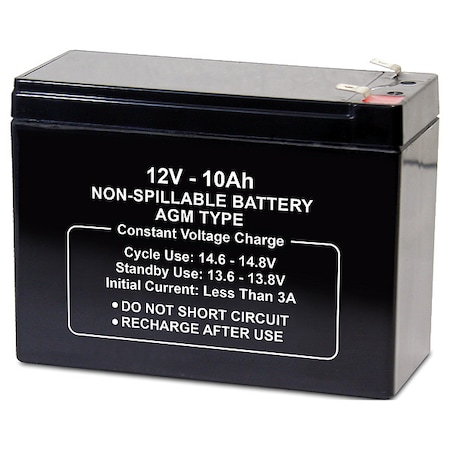 Battery, Sealed Lead Acid, 12V, 10Ah, Faston MPN:5EFH0