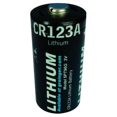 Battery, Lithium, Size 123, 3VDC, PK2 MPN:5PT96
