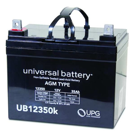 Sealed Lead Acid Battery, 12VDC, 6.26