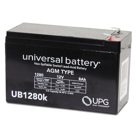 Sealed Lead Acid Battery, 12VDC, 3.70