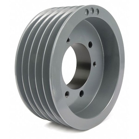 7/8 in to 3-1/2 in Quick Detachable Bushed Bore 5 Groove V-Belt Pulley 10.4 in OD MPN:1005C