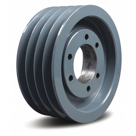7/8 in to 3-1/2 in Quick Detachable Bushed Bore 4 Groove V-Belt Pulley 12.4 in OD MPN:1204C