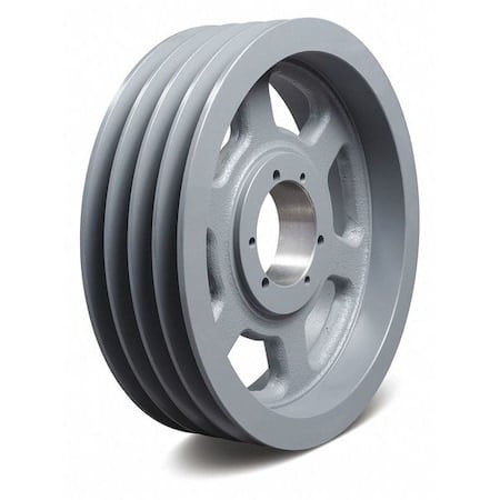 7/8 in to 3-1/2 in Quick Detachable Bushed Bore 4 Groove V-Belt Pulley 20.4 in OD MPN:2004C